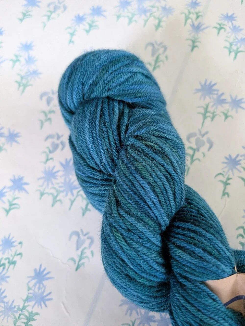Mountain Colors 4/8 Wool Yarn NEW Teal Blue Green 250 yards Worsted Weight